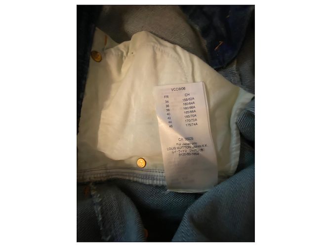 Jean Louis Vuitton Monogramme Denim Bleu - vue 6