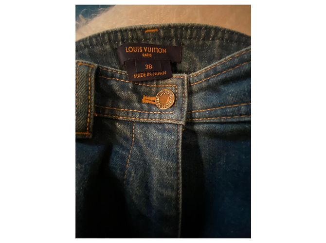 Jean Louis Vuitton Monogramme Denim Bleu - vue 8