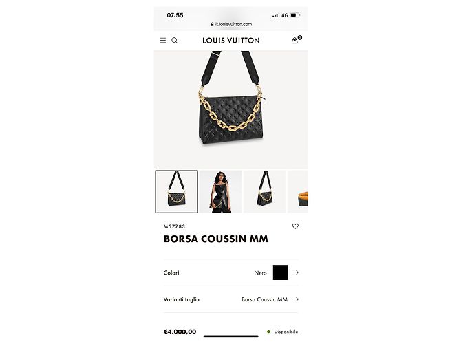 Nueva bandolera negra Louis Vuitton Coussin Negro - vista 10