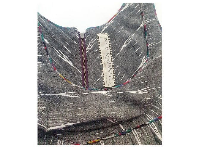 Vestido de algodón gris Free People Multicolor - vista 5