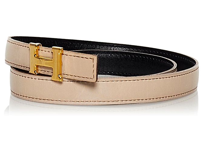 Hermès Hermes Brown Constance Ledergürtel Braun Beige Golden - Ansicht 2