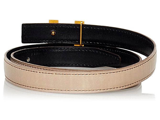 Hermès Hermes Brown Constance Ledergürtel Braun Beige Golden - Ansicht 3