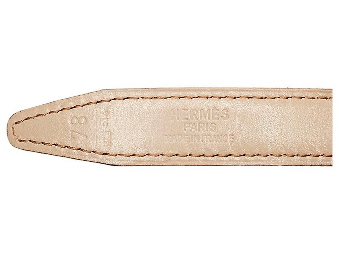 Hermès Hermes Brown Constance Ledergürtel Braun Beige Golden - Ansicht 4