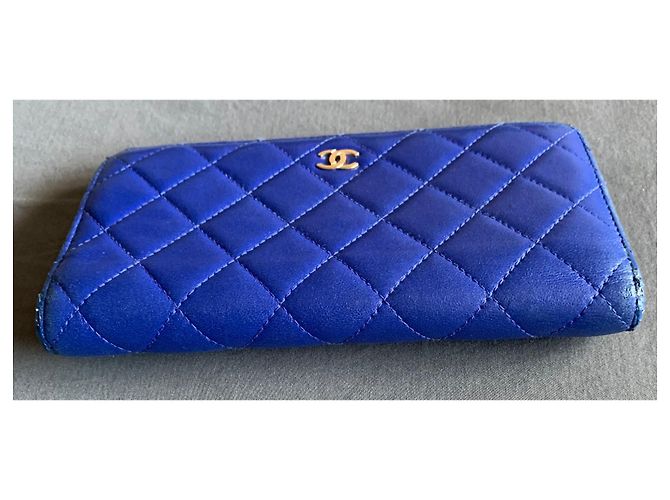 Chanel Timeless Classique wallet Blue - view 7