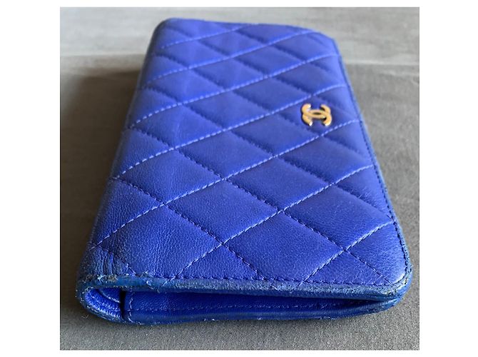 Chanel Timeless Classique wallet Blue - view 8
