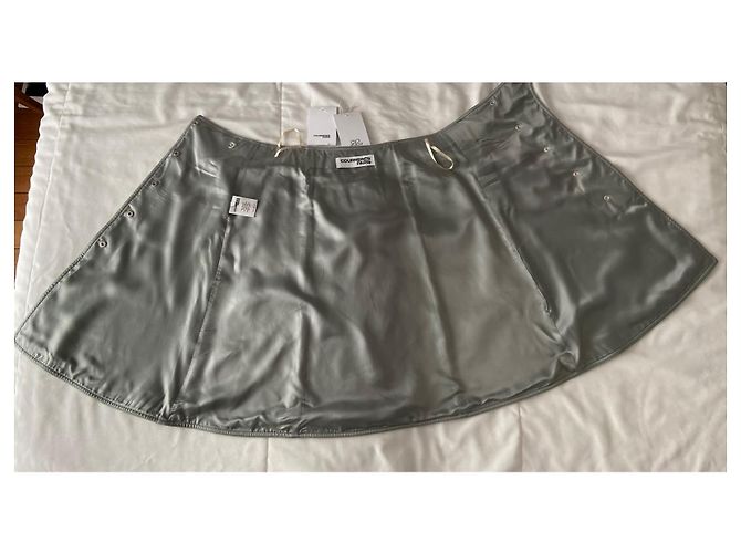 Courreges falda acampanada COURRÈGE, 100% laine Verde - vista 9
