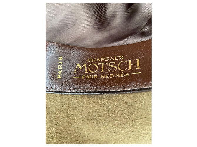 Autre Marque MOTSCH Hut für HERMES Grün Khaki - Ansicht 8