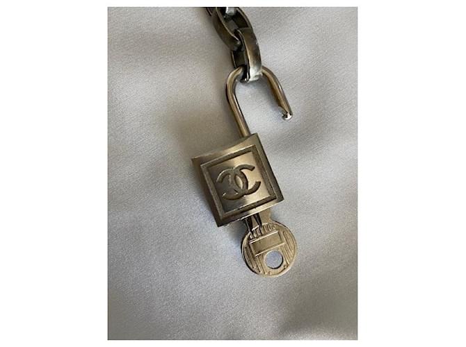 Collana a catena Chanel Argento - vista 3