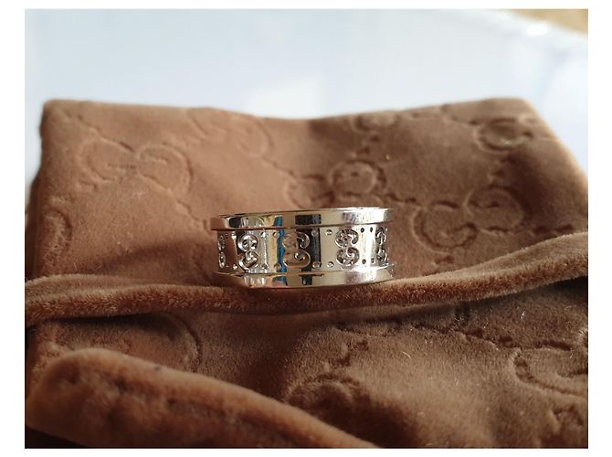 Gucci Gg Drehring Weißgold 750/000 Silber - Ansicht 3