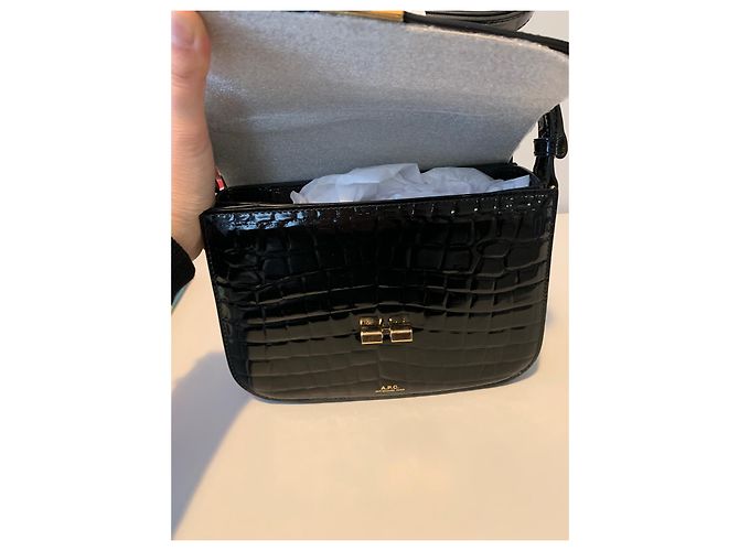 Autre Marque Borsa piccola Grace nera in vernice Nero - vista 4