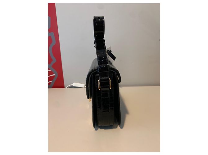 Autre Marque Borsa piccola Grace nera in vernice Nero - vista 6