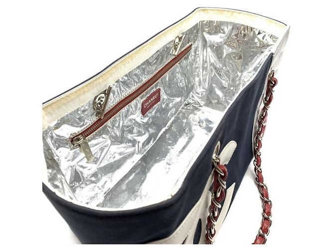 [Usato] CHANEL Chanel n5 Borsa tote catena Borsa a tracolla Canvas Navy Silver Argento Blu navy - vista 6