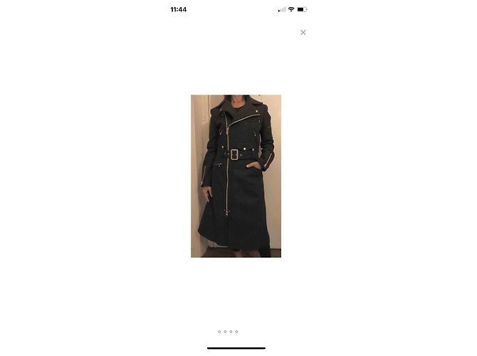 Abrigo de lana Comme Des Garcons Junya Watanabe Gris oscuro Gris antracita - vista 2