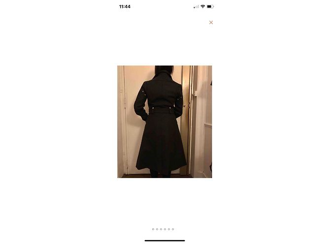 Abrigo de lana Comme Des Garcons Junya Watanabe Gris oscuro Gris antracita - vista 6