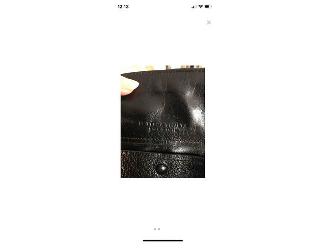 Borsa Bottega Veneta in pelle nera intrecciata Nero - vista 2