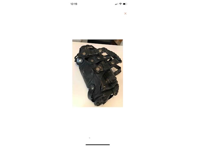 Borsa a mano Chloé Silverado in pelle nera Nero - vista 2