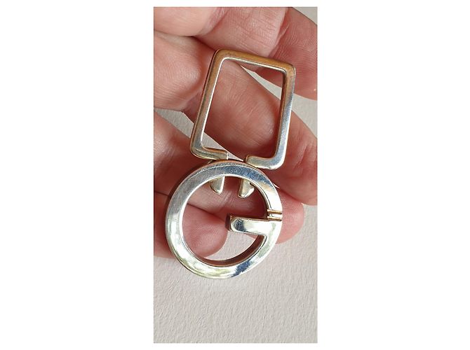 Vintage Gucci key ring in solid silver 925 Silvery - view 2