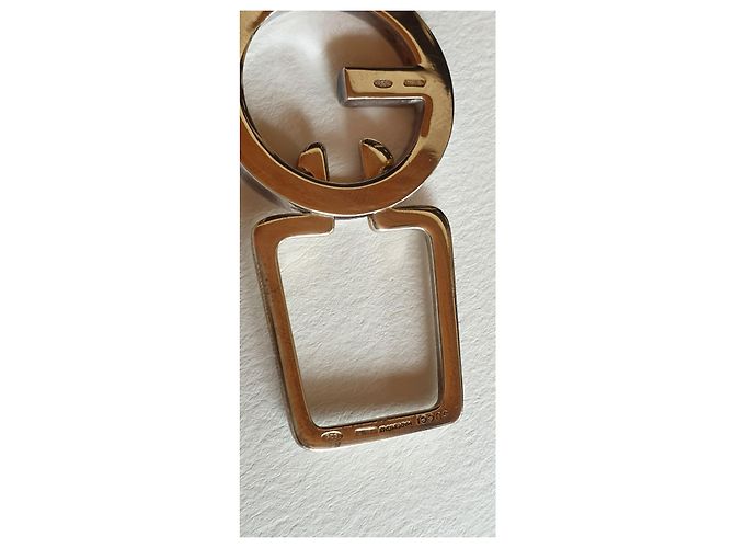 Vintage Gucci key ring in solid silver 925 Silvery - view 6