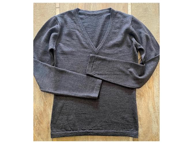 Brauner Scorched-Earth-Pullover - John Smedley - T. 36 Dunkelbraun - Ansicht 3