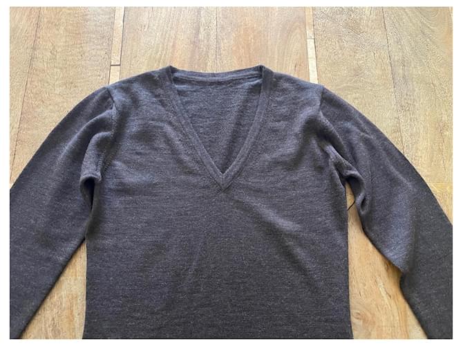 Brauner Scorched-Earth-Pullover - John Smedley - T. 36 Dunkelbraun - Ansicht 4