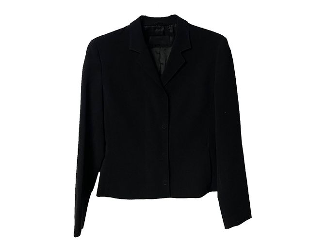 Conjunto de terno e saia Prada em lã preta - vista 15