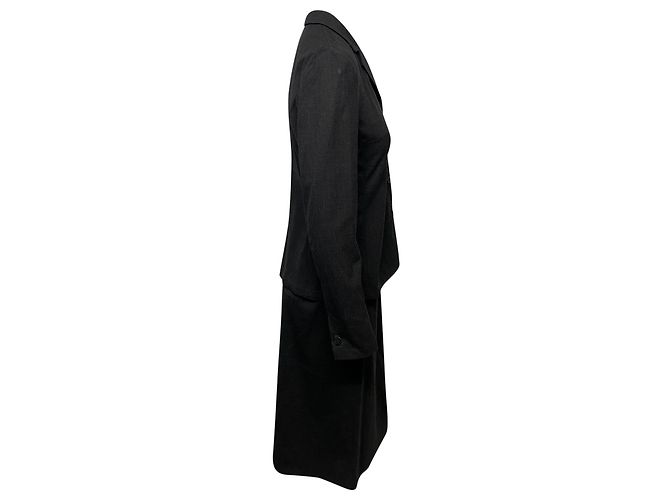Conjunto de blazer e saia Prada em lã cinza - vista 2