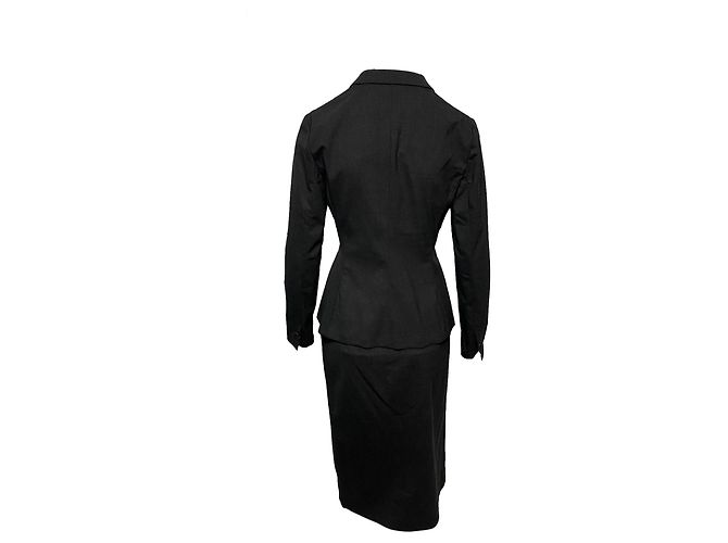 Conjunto de blazer e saia Prada em lã cinza - vista 3