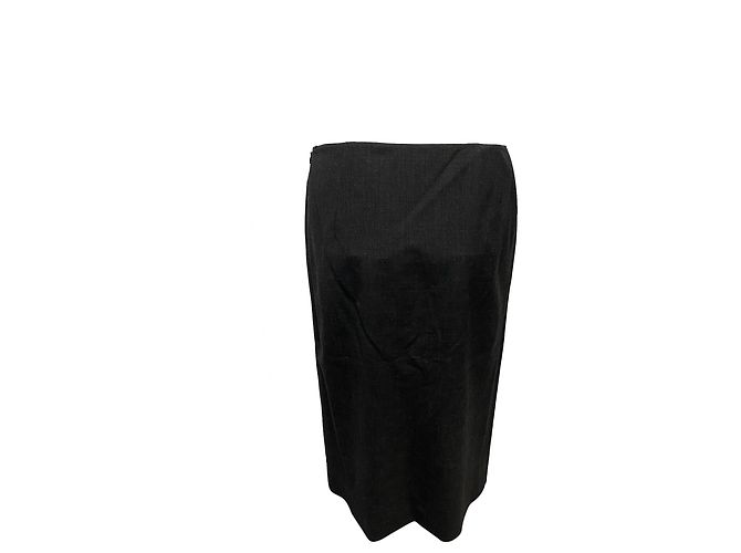 Conjunto de blazer e saia Prada em lã cinza - vista 4