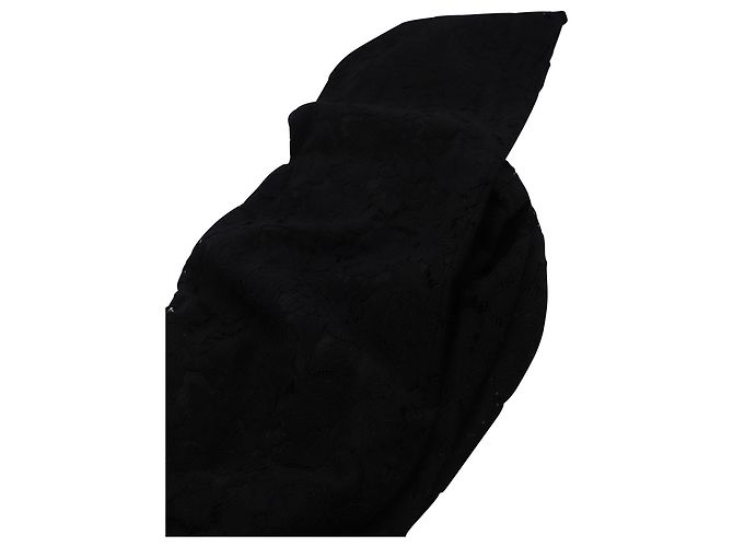 Mono largo de encaje de esmoquin en algodón negro Kyara de Diane Von Furstenberg - vista 4