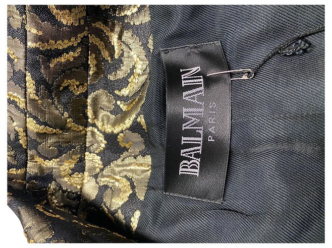 Balmain Metallic-Brokat-Blazer in Goldacetat Golden Metallisch - Ansicht 8