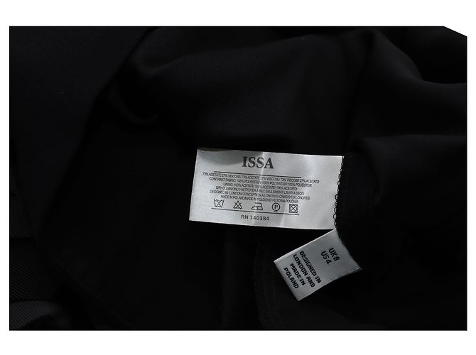 Miniabito Issa Strap in Acetato Nero - vista 7