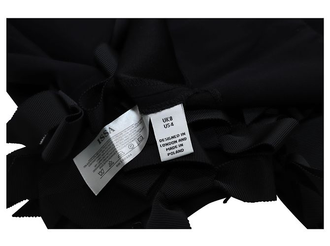 Miniabito Issa Strap in Acetato Nero - vista 8