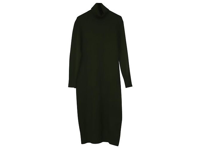 VESTIDO JOSEPH SALLY DE LANA SUAVE VERDE - vista 3