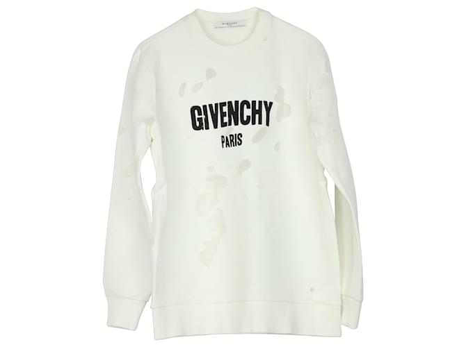 Moletom Afligido Givenchy em algodão branco - vista 6