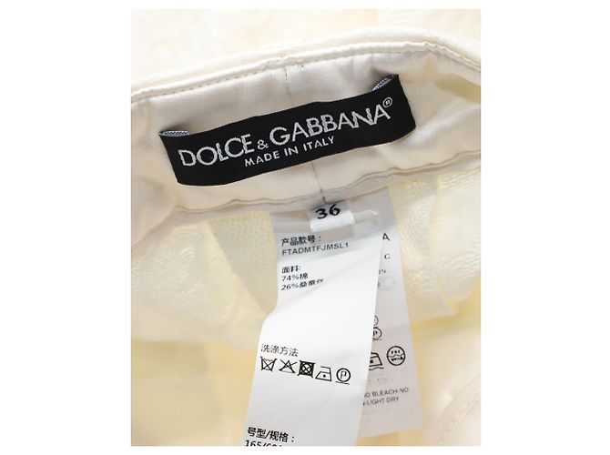 Pantalón Dolce & Gabbana Slim Fit De Algodón Blanco - vista 3