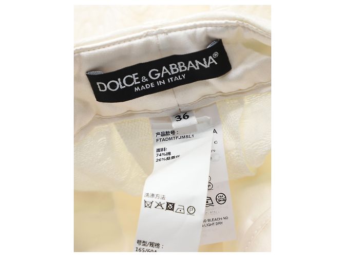 Pantalón Dolce & Gabbana Slim Fit De Algodón Blanco - vista 5