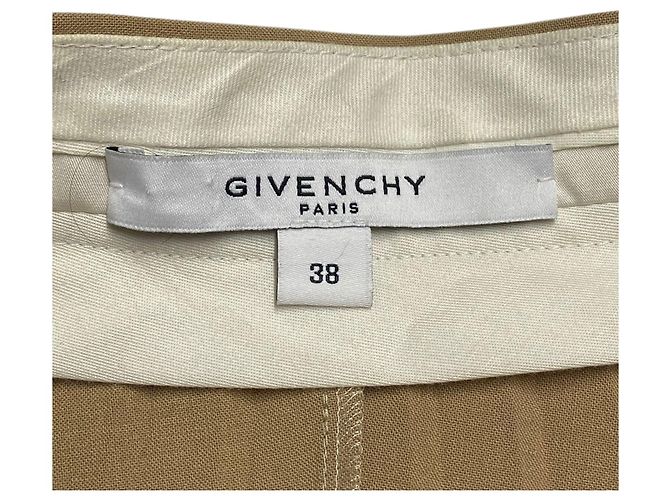 Givenchy Plissee-Palazzo-Hose aus beigefarbenem Polyester Braun - Ansicht 7