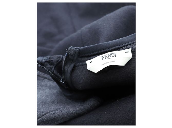 Fendi Minikleid aus schwarzer Wolle - Ansicht 6