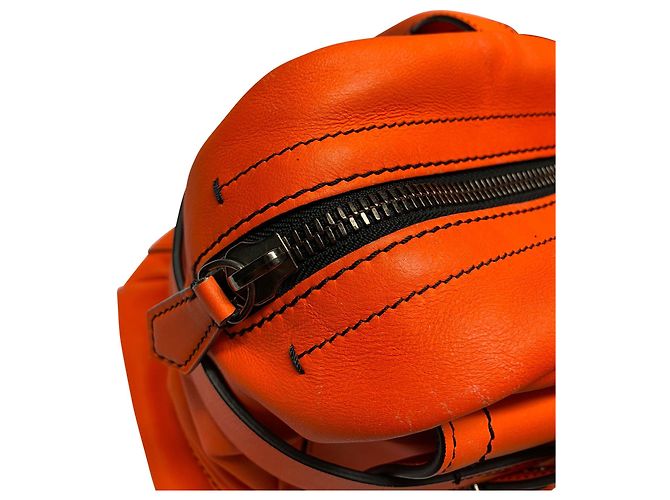 Bolsa Boxer Reed Krakoff em couro de bezerro laranja - vista 11