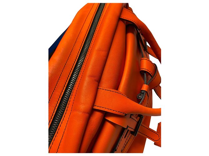 Bolsa Boxer Reed Krakoff em couro de bezerro laranja - vista 12
