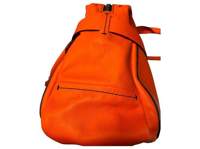 Bolsa Boxer Reed Krakoff em couro de bezerro laranja - vista 13