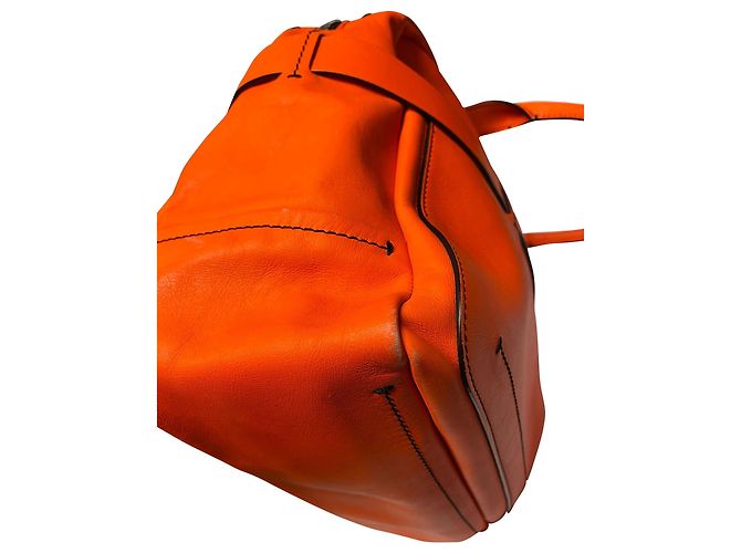 Bolsa Boxer Reed Krakoff em couro de bezerro laranja - vista 14