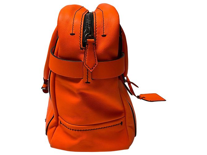 Bolsa Boxer Reed Krakoff em couro de bezerro laranja - vista 3