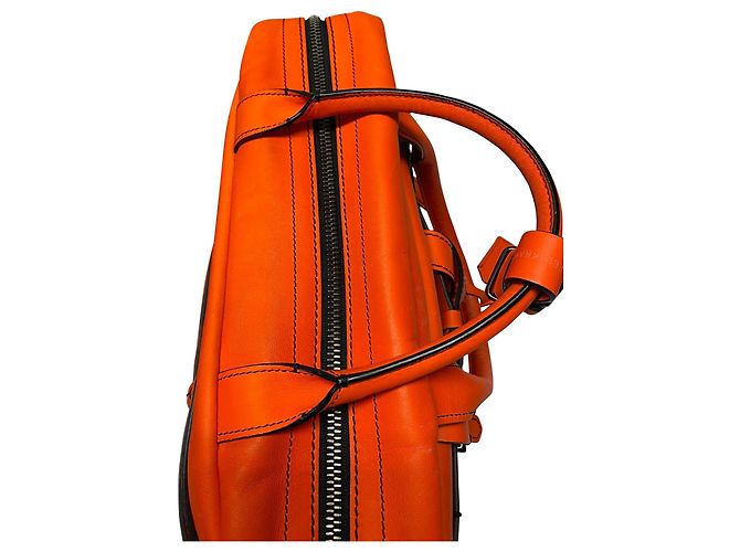 Bolsa Boxer Reed Krakoff em couro de bezerro laranja - vista 8