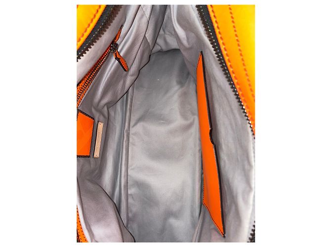 Bolsa Boxer Reed Krakoff em couro de bezerro laranja - vista 9