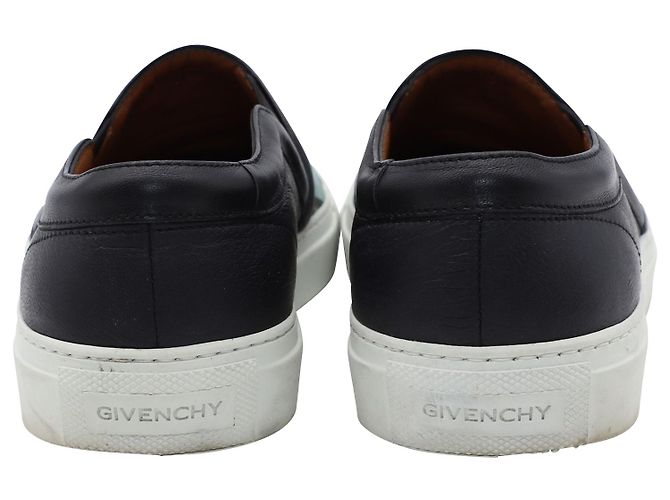 Sneakers Givenchy Bambi Skate in Pelle Nera Nero - vista 3