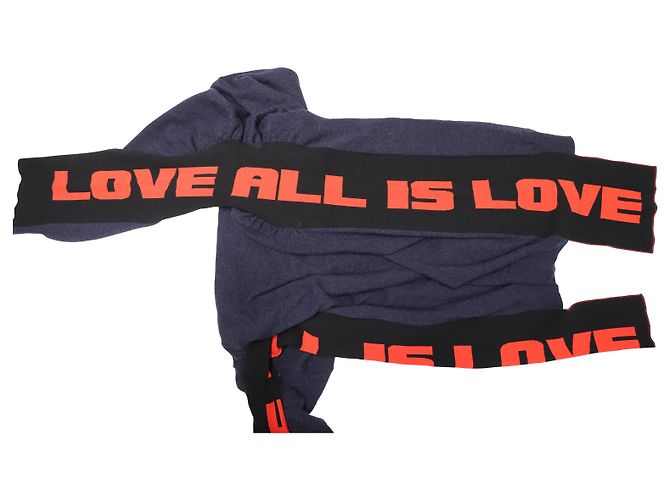 Stella Mc Cartney Stella McCartney – All is Love – Übergroßer Pullover aus marineblauer Wolle - Ansicht 11