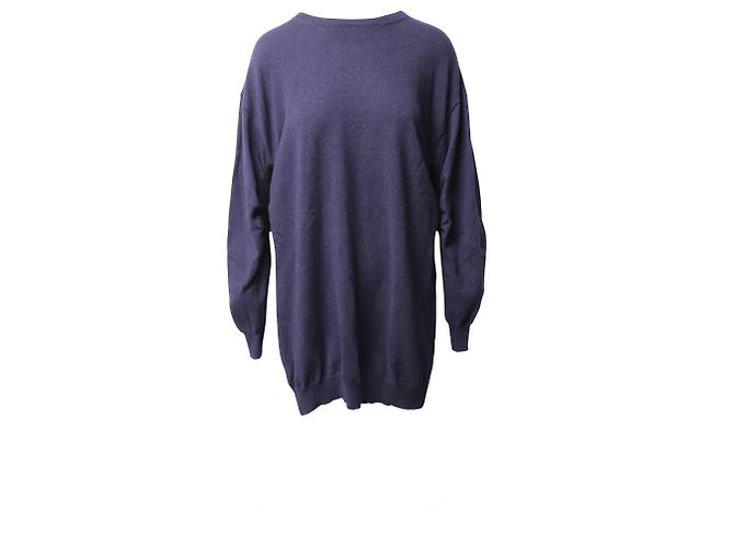 Stella Mc Cartney Stella McCartney – All is Love – Übergroßer Pullover aus marineblauer Wolle - Ansicht 2
