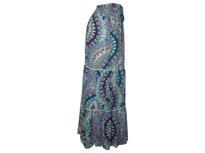 Gonna lunga Melissa Odabash Miriam Paradise in rayon multicolor - vista 4