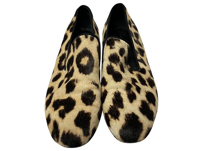 Mocasines Céline en pelo de caballo con estampado animal - Ansicht 2